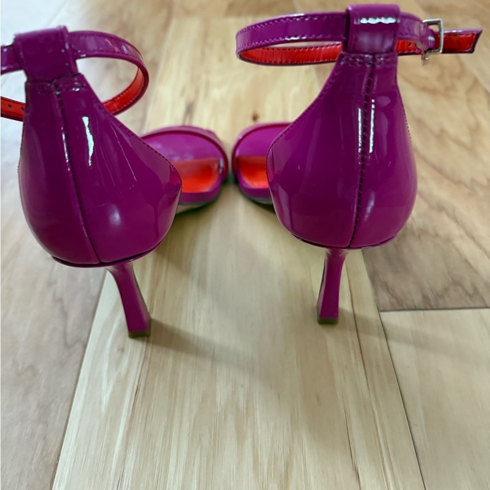 Vince Camuto Fuchsia Ankle Strap Heels - Picture 3 of 3